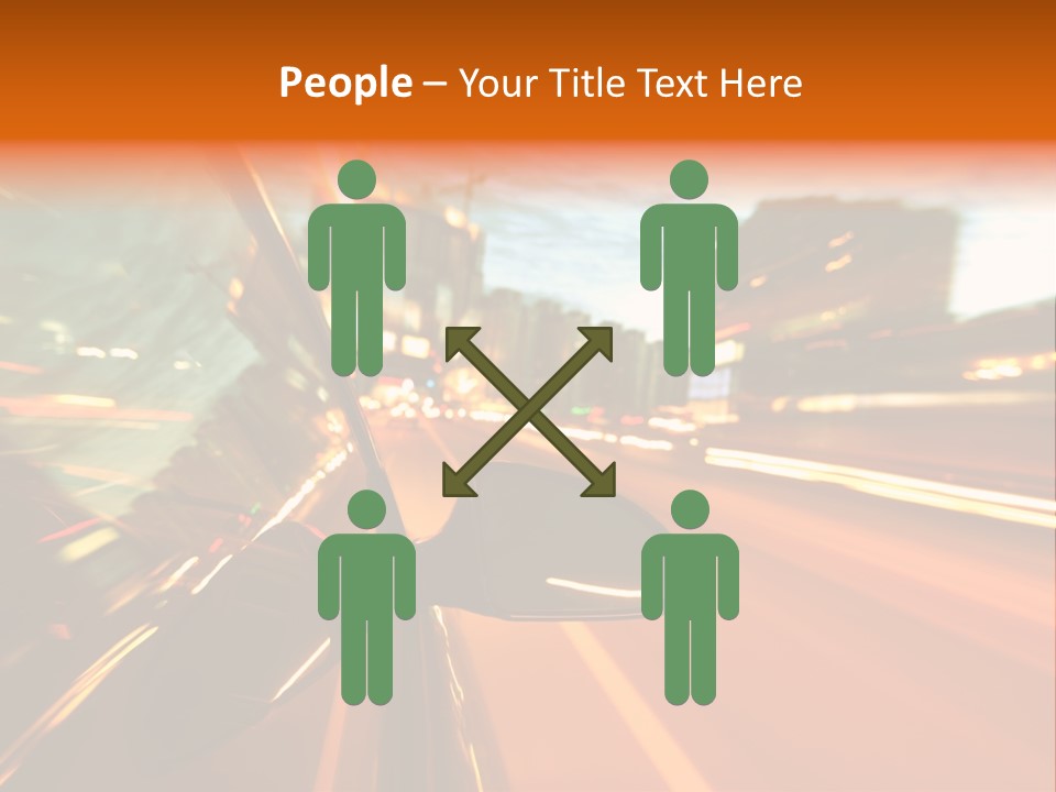 Dark Town Street PowerPoint Template