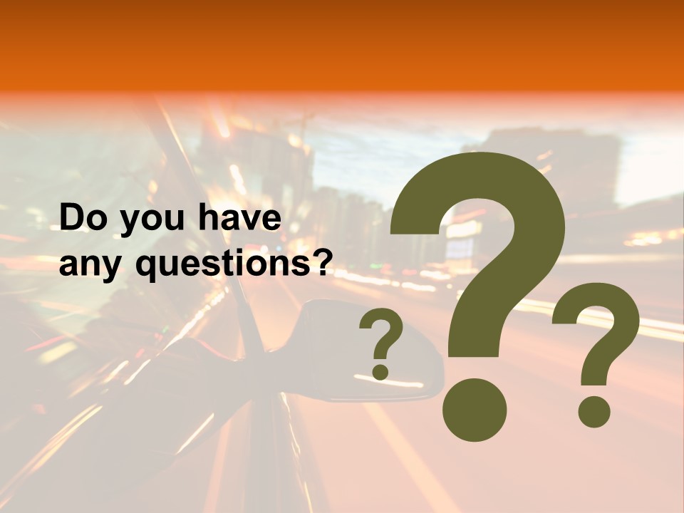 Dark Town Street PowerPoint Template