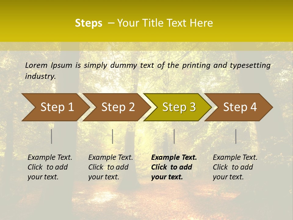 Rest Yellow Picture PowerPoint Template