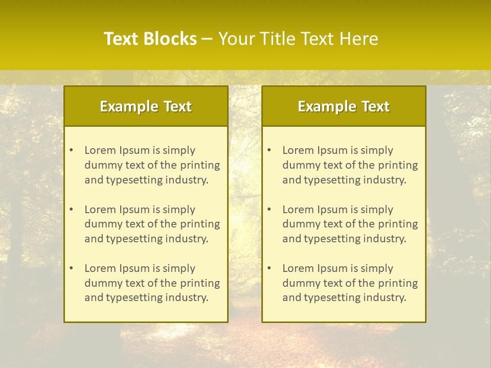 Rest Yellow Picture PowerPoint Template