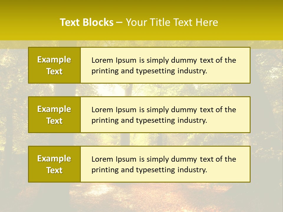 Rest Yellow Picture PowerPoint Template