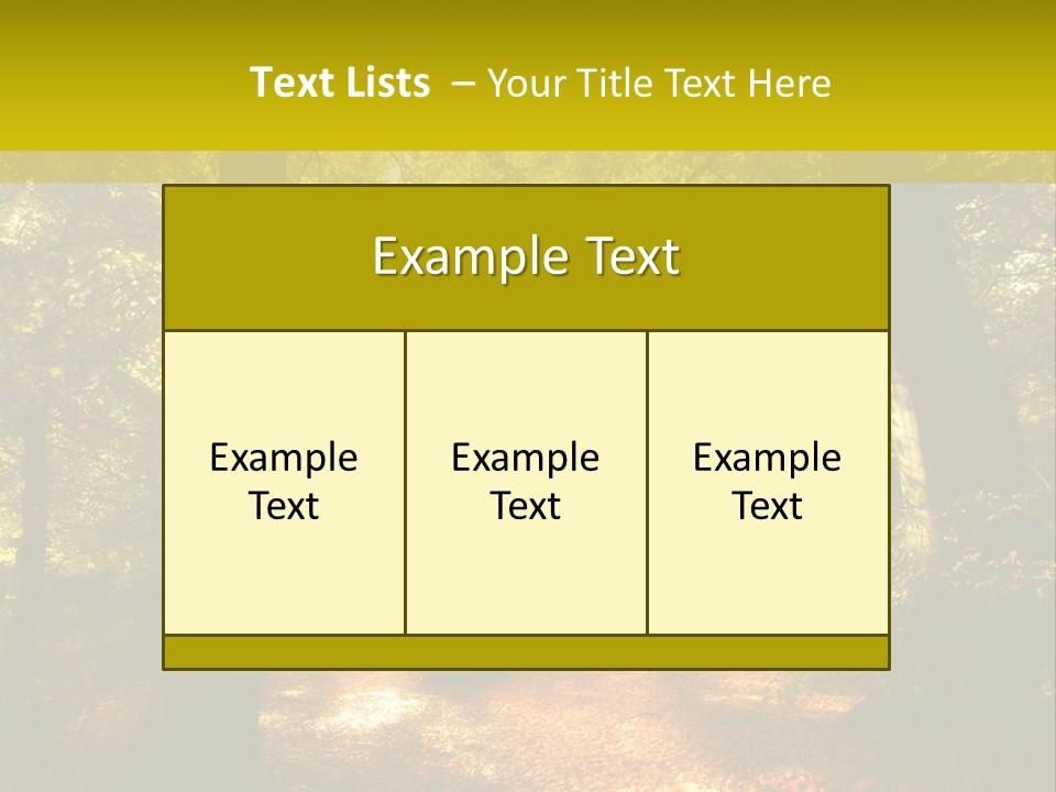 Rest Yellow Picture PowerPoint Template
