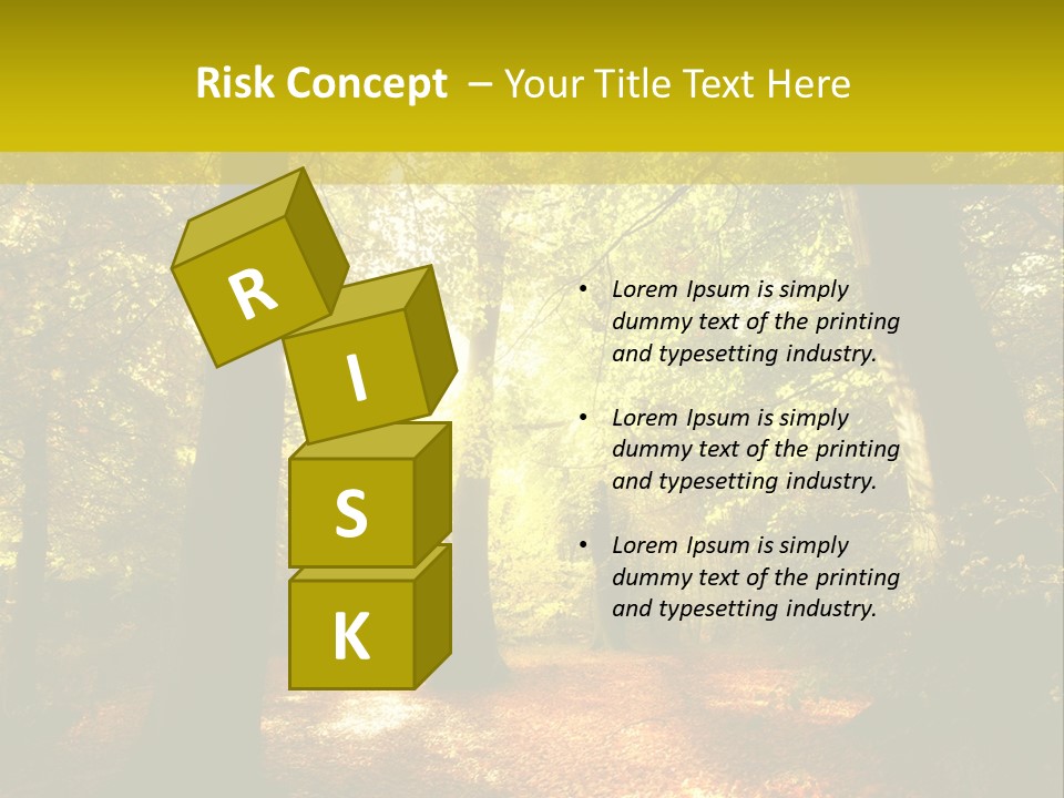 Rest Yellow Picture PowerPoint Template