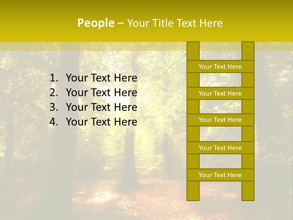 Rest Yellow Picture PowerPoint Template