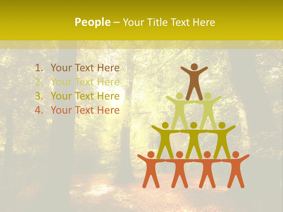 Rest Yellow Picture PowerPoint Template