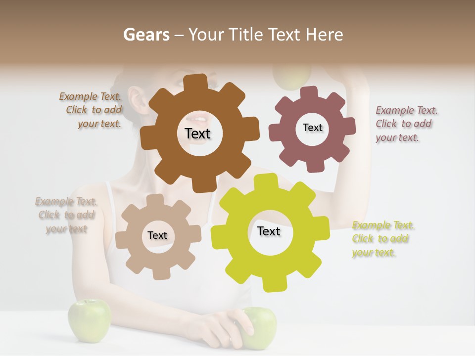 Leisure Fruit Human PowerPoint Template