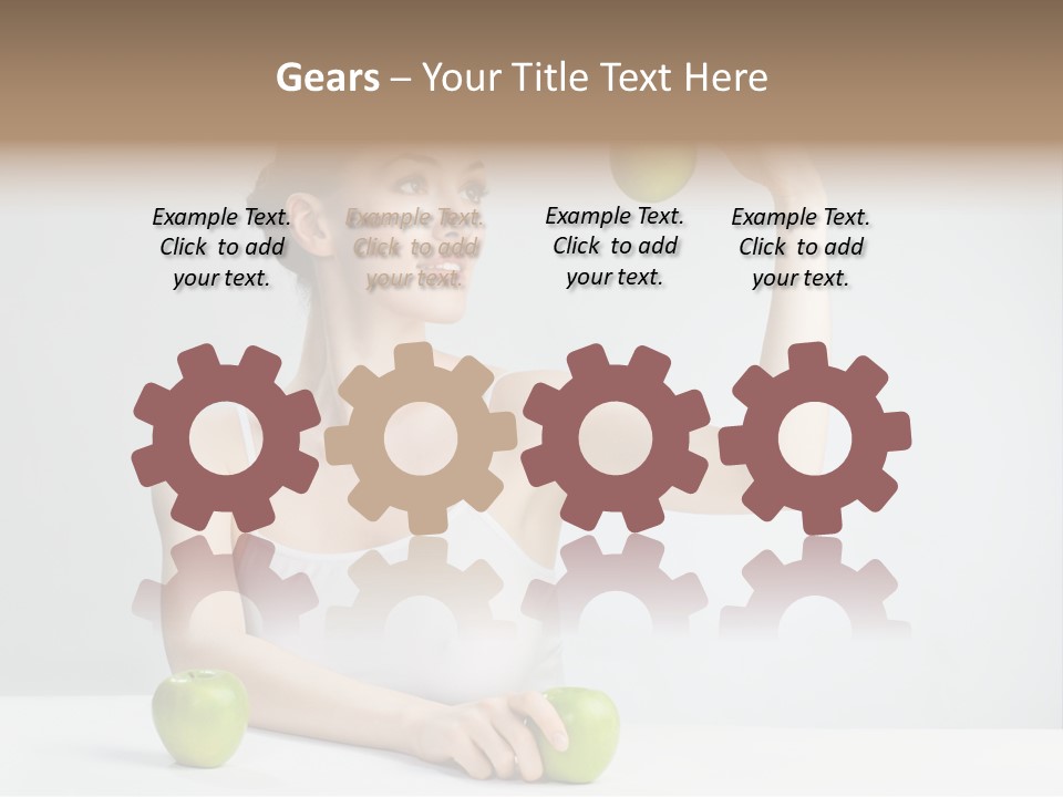 Leisure Fruit Human PowerPoint Template