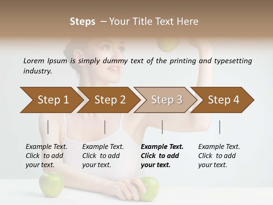 Leisure Fruit Human PowerPoint Template