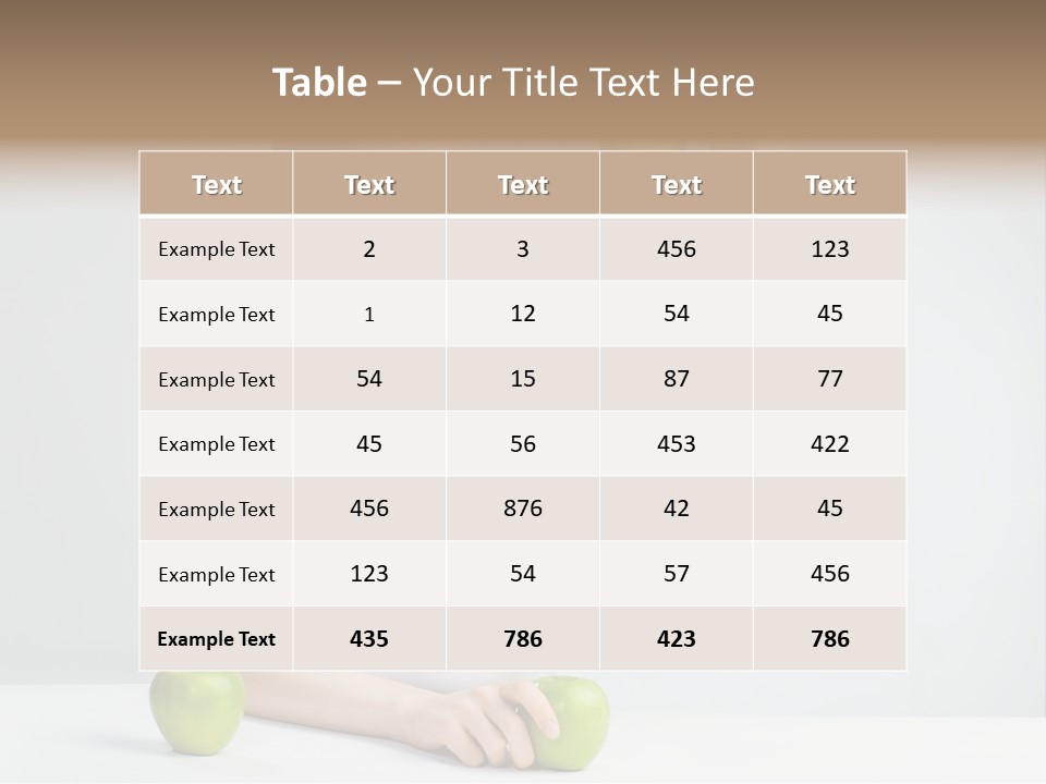 Leisure Fruit Human PowerPoint Template