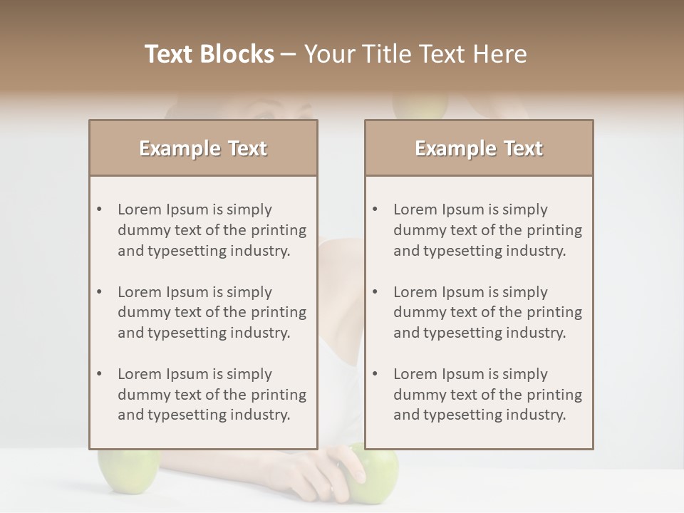 Leisure Fruit Human PowerPoint Template