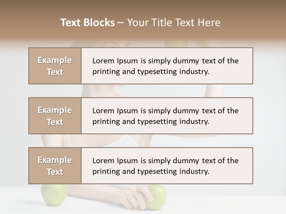 Leisure Fruit Human PowerPoint Template