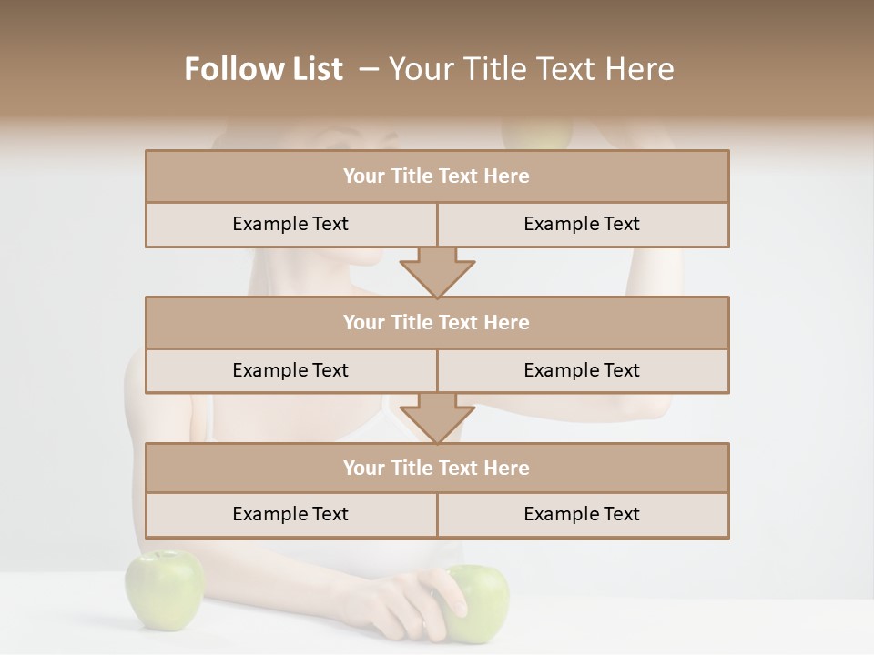 Leisure Fruit Human PowerPoint Template
