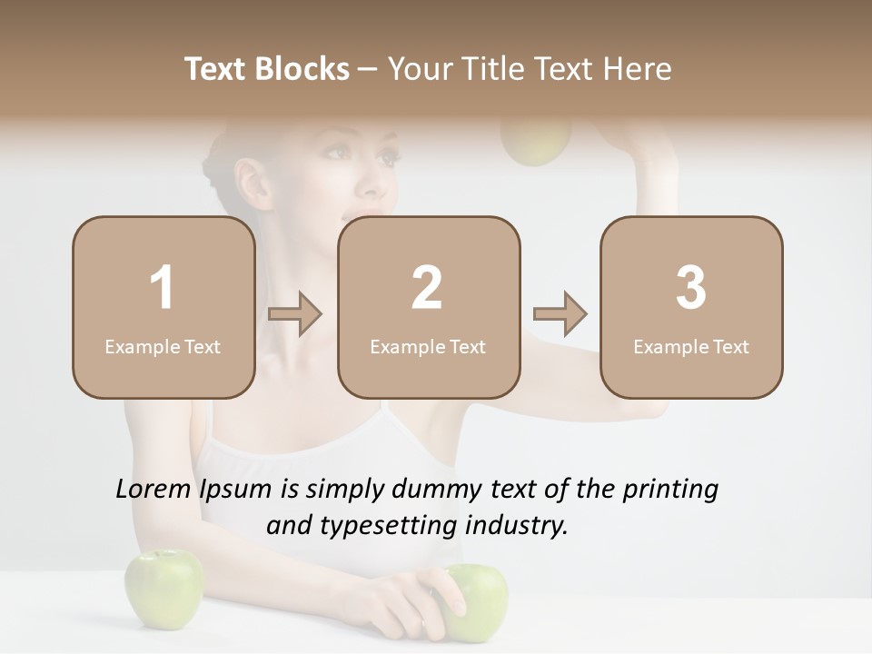 Leisure Fruit Human PowerPoint Template