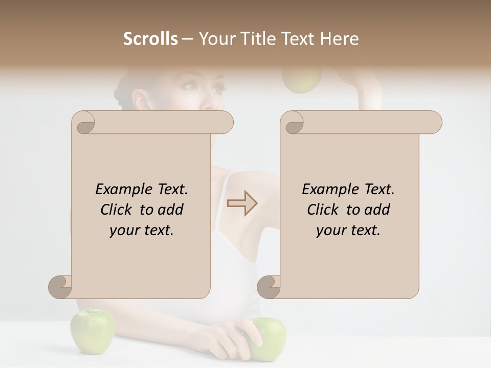 Leisure Fruit Human PowerPoint Template