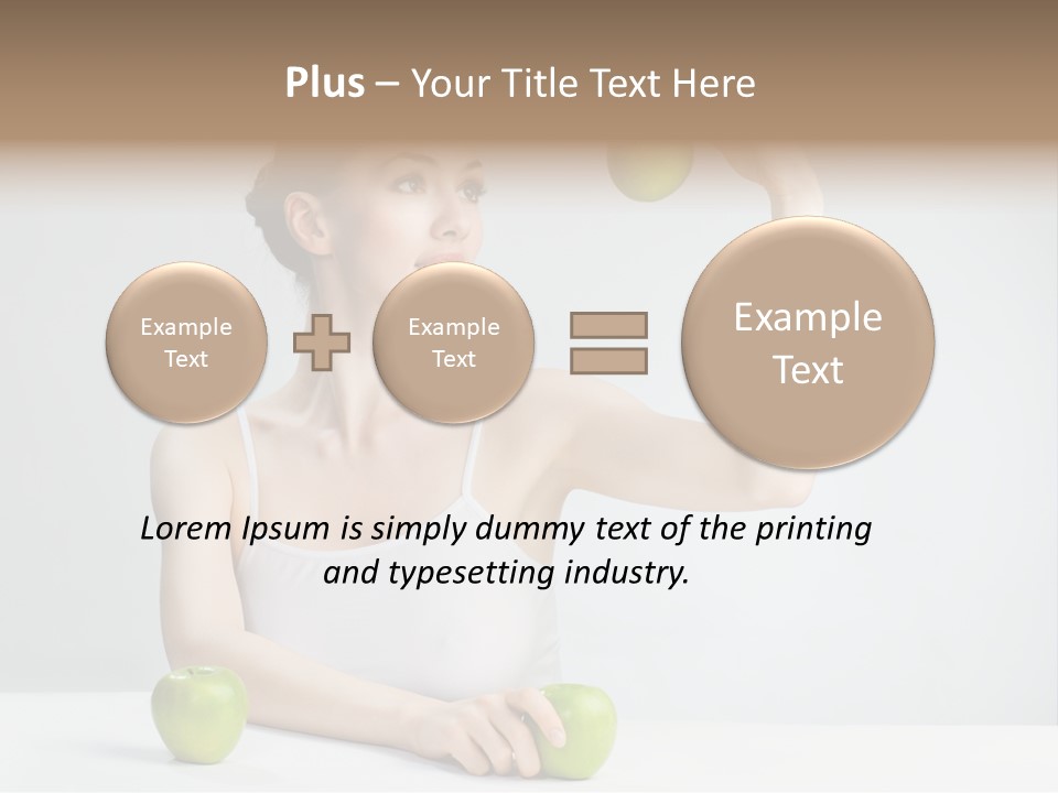 Leisure Fruit Human PowerPoint Template