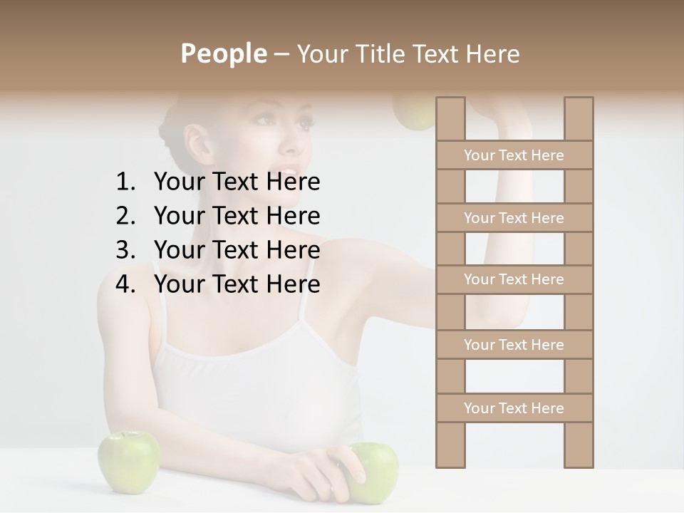 Leisure Fruit Human PowerPoint Template