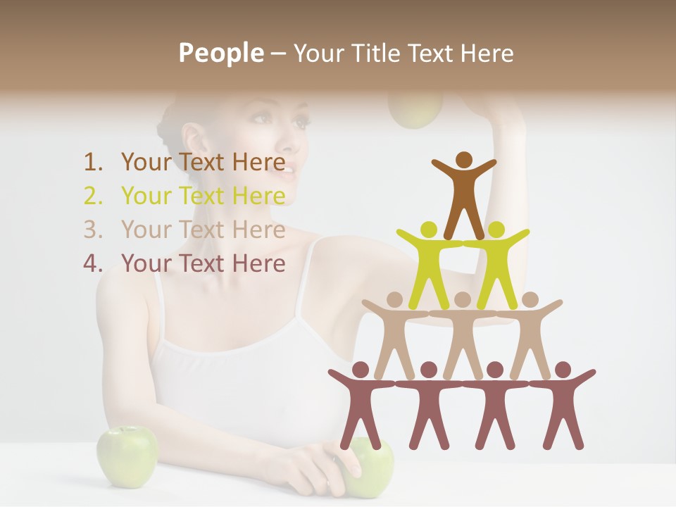 Leisure Fruit Human PowerPoint Template
