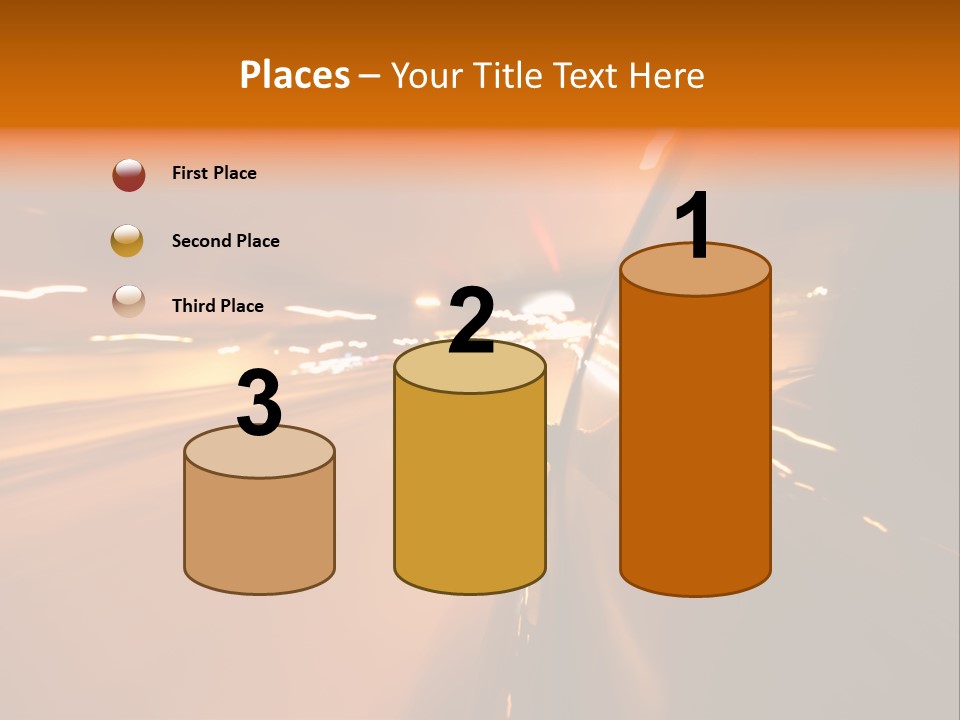 Road Destination Blurred PowerPoint Template