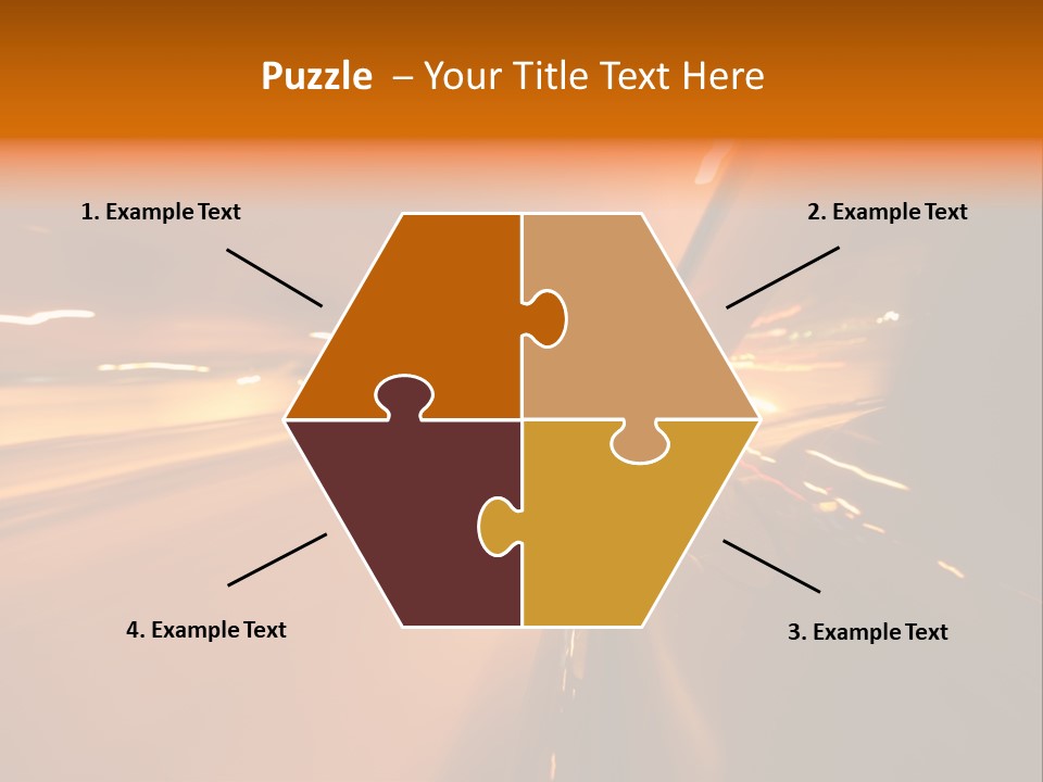 Road Destination Blurred PowerPoint Template