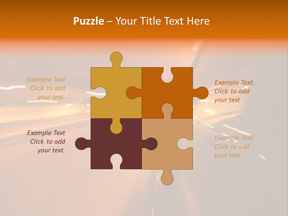 Road Destination Blurred PowerPoint Template