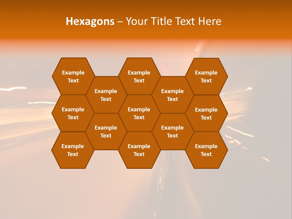 Road Destination Blurred PowerPoint Template