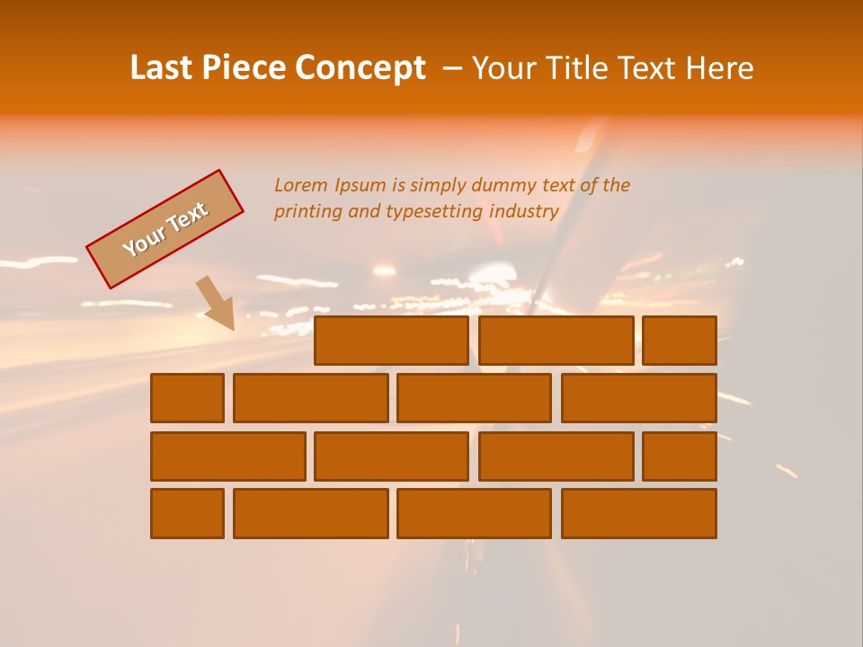 Road Destination Blurred PowerPoint Template