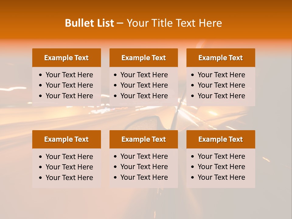 Road Destination Blurred PowerPoint Template