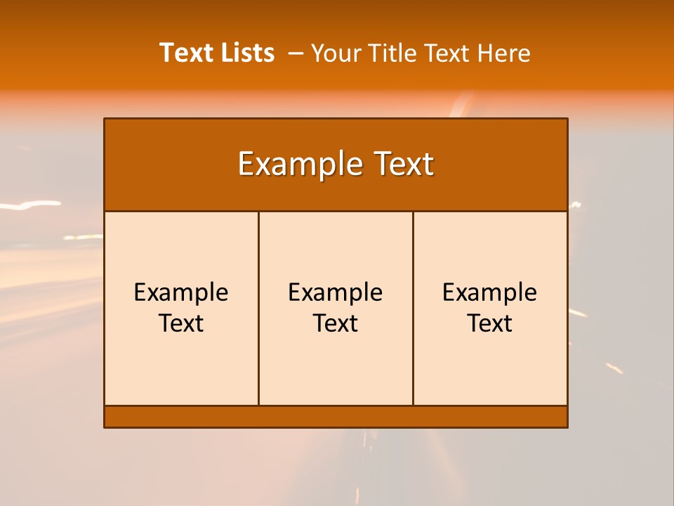 Road Destination Blurred PowerPoint Template