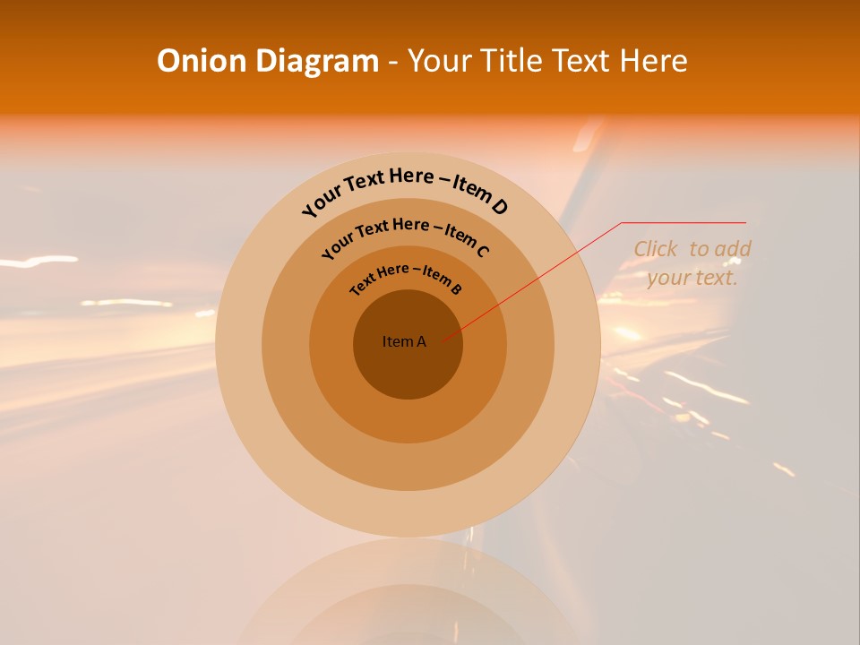 Road Destination Blurred PowerPoint Template