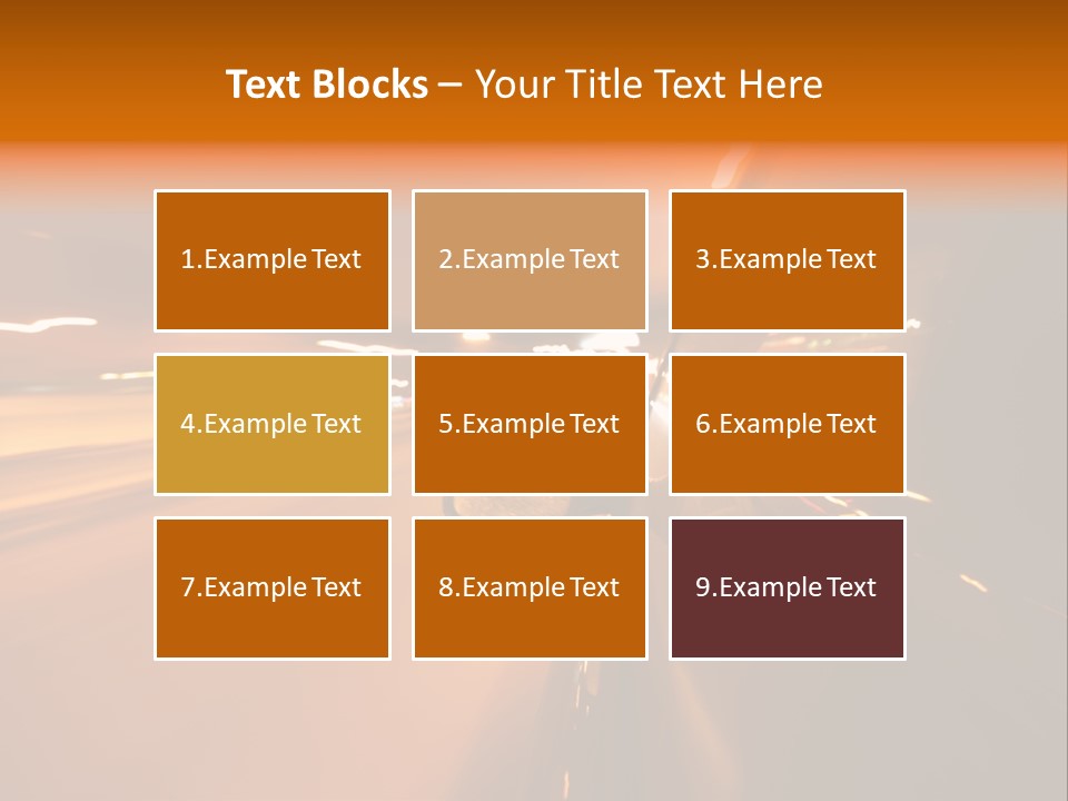 Road Destination Blurred PowerPoint Template