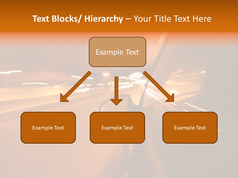 Road Destination Blurred PowerPoint Template