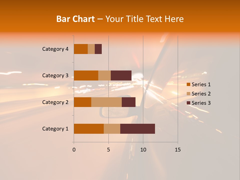 Road Destination Blurred PowerPoint Template