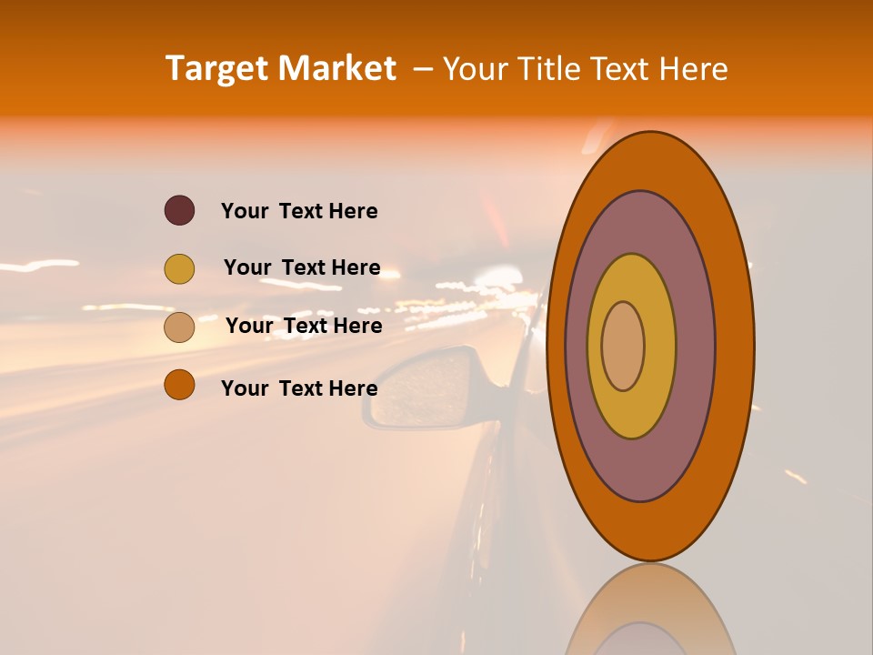 Road Destination Blurred PowerPoint Template