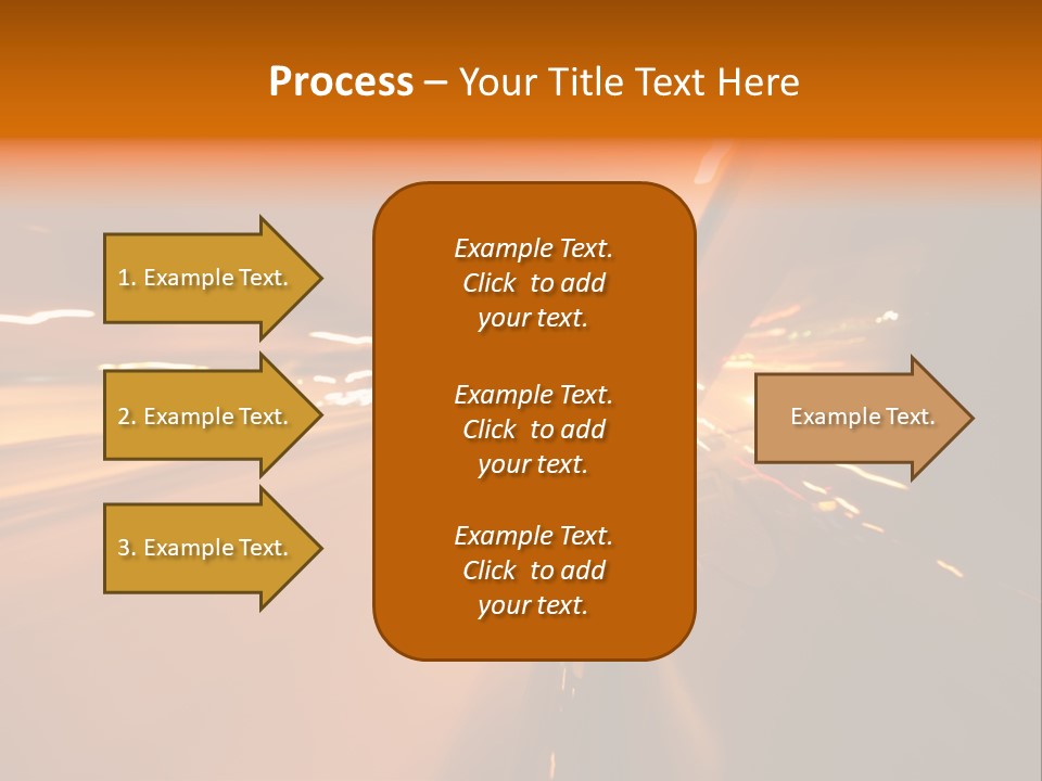 Road Destination Blurred PowerPoint Template