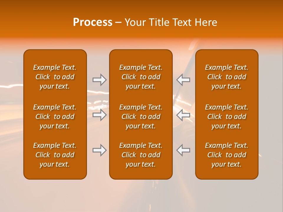 Road Destination Blurred PowerPoint Template