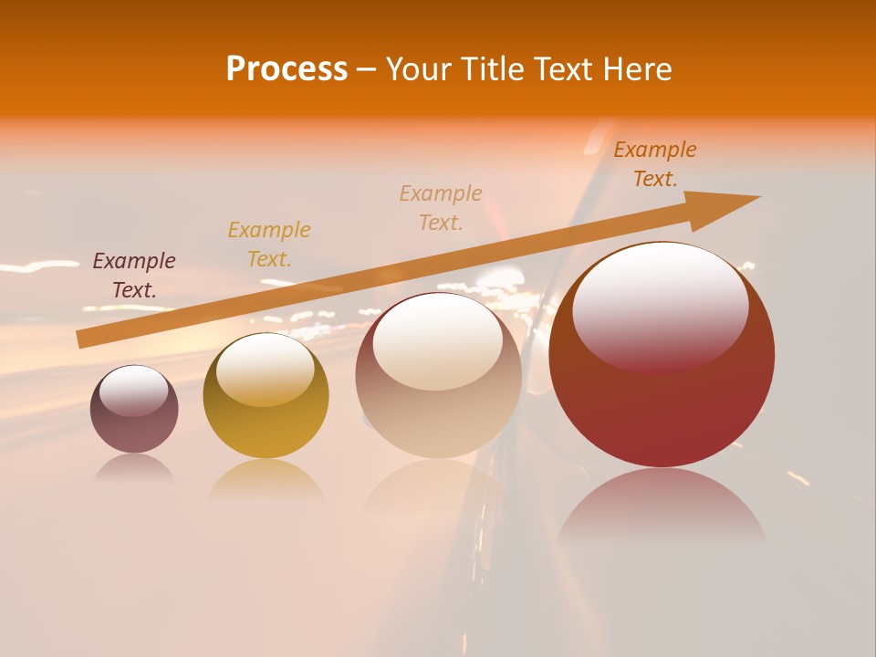 Road Destination Blurred PowerPoint Template