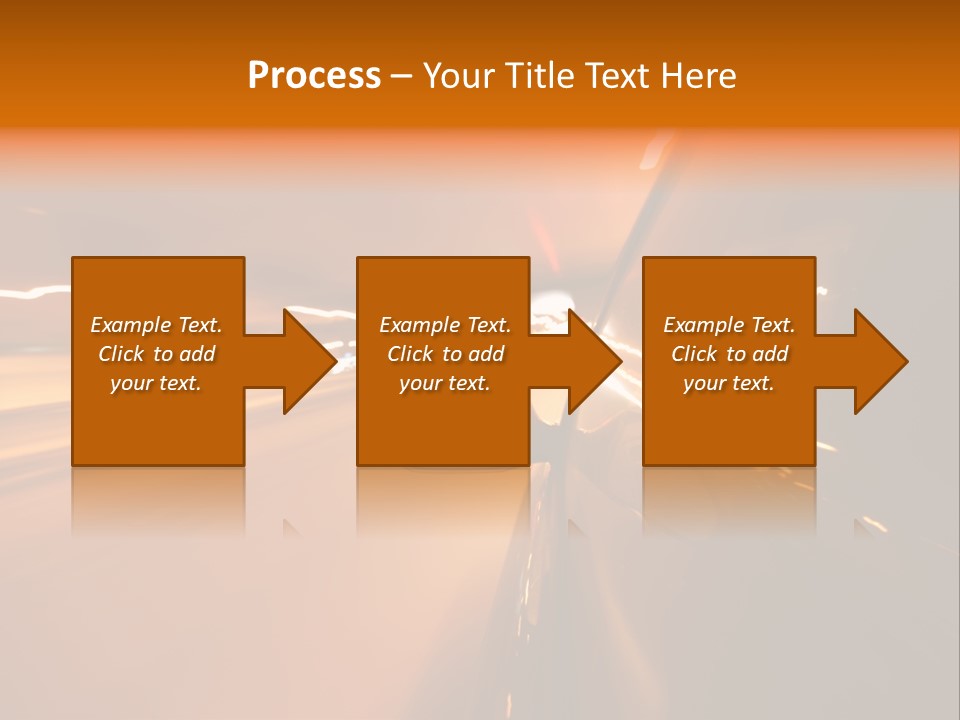 Road Destination Blurred PowerPoint Template