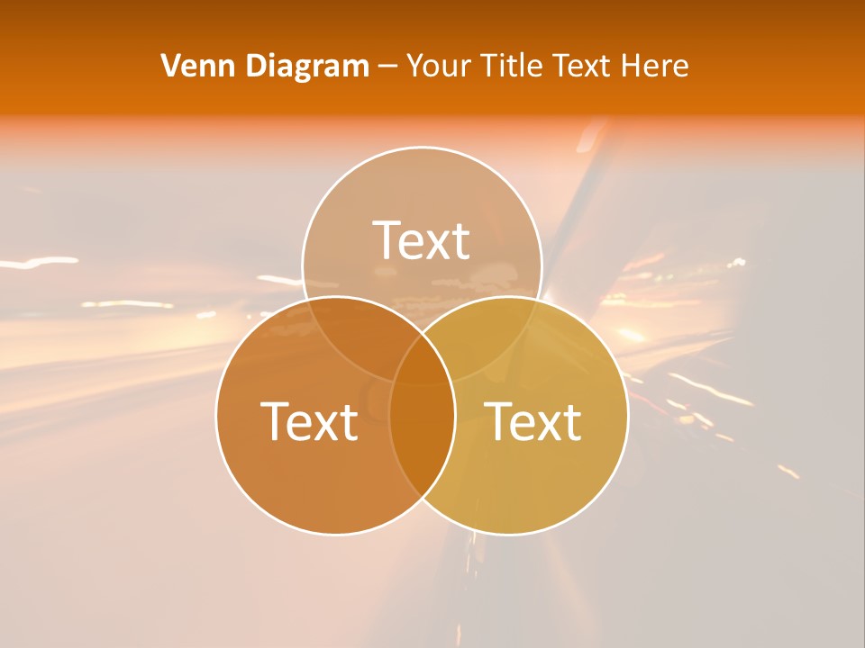 Road Destination Blurred PowerPoint Template