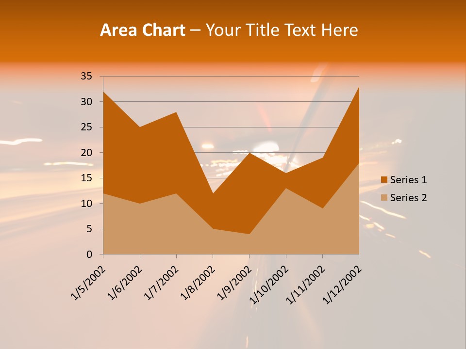 Road Destination Blurred PowerPoint Template