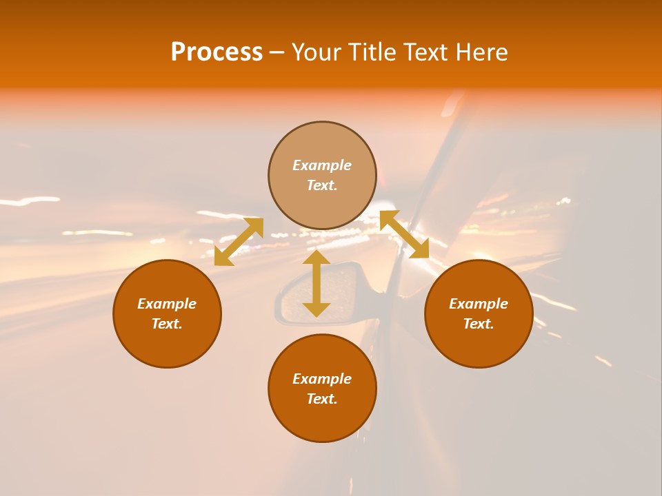 Road Destination Blurred PowerPoint Template