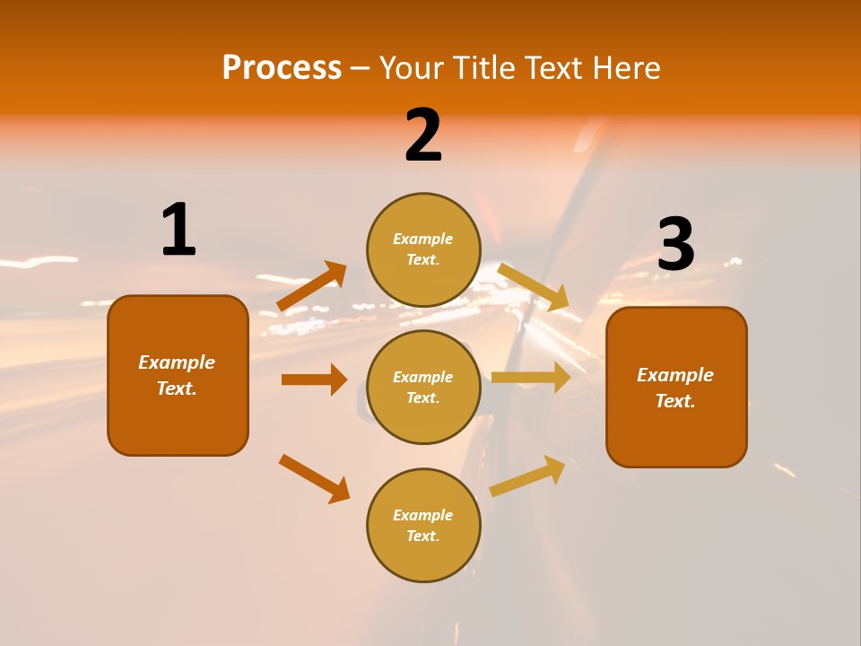 Road Destination Blurred PowerPoint Template