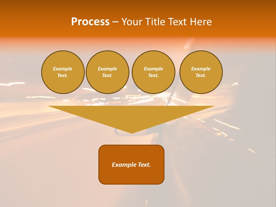Road Destination Blurred PowerPoint Template