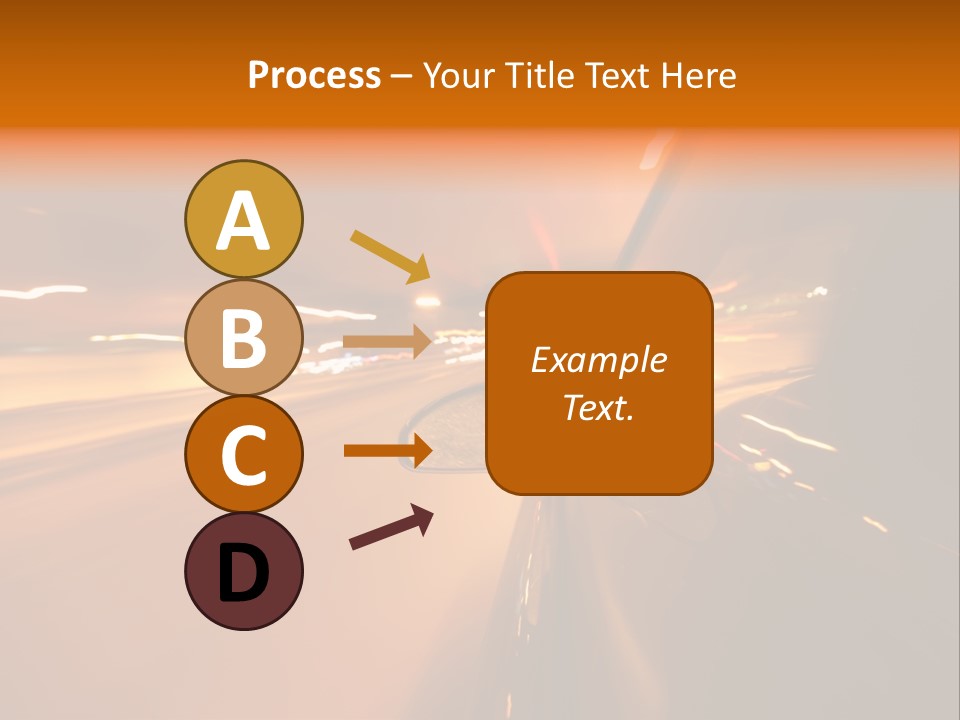 Road Destination Blurred PowerPoint Template