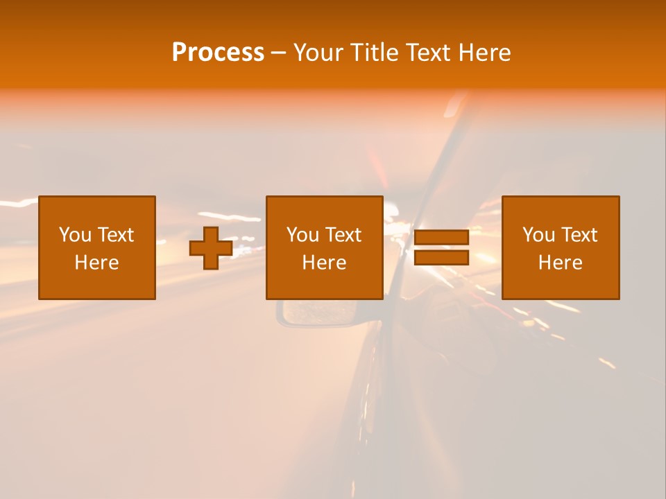 Road Destination Blurred PowerPoint Template
