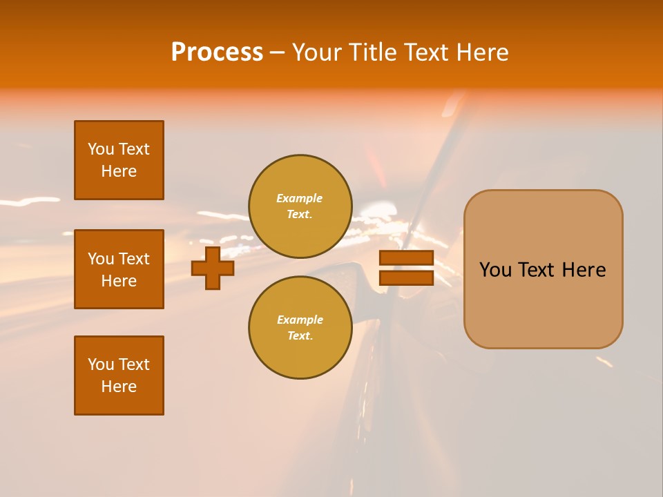 Road Destination Blurred PowerPoint Template