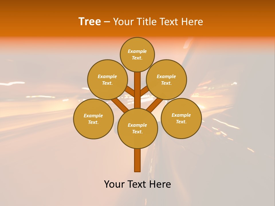 Road Destination Blurred PowerPoint Template