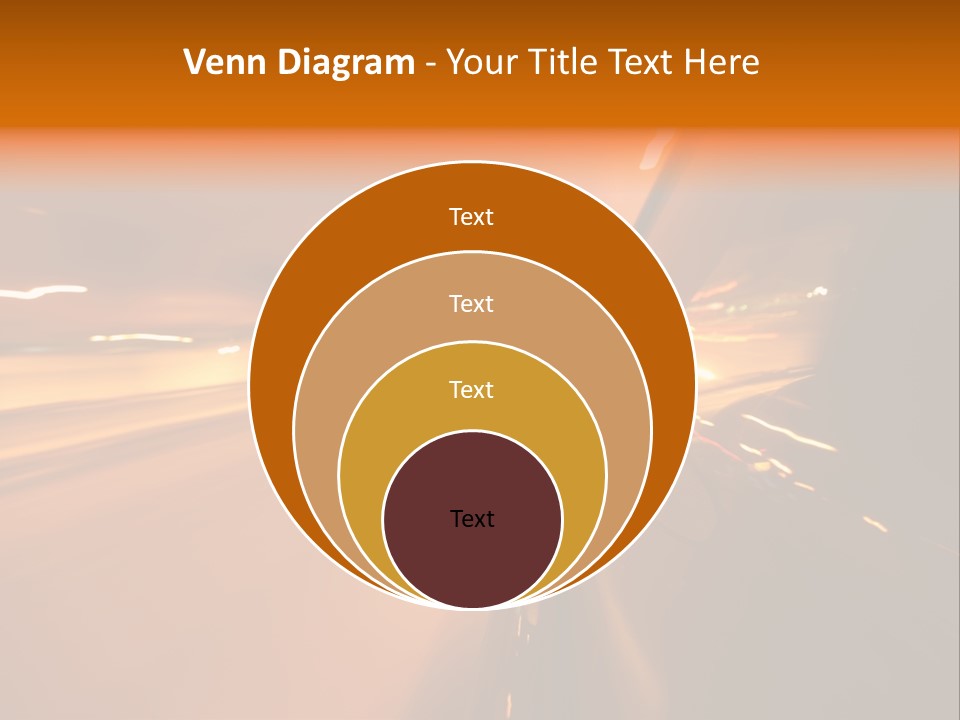 Road Destination Blurred PowerPoint Template