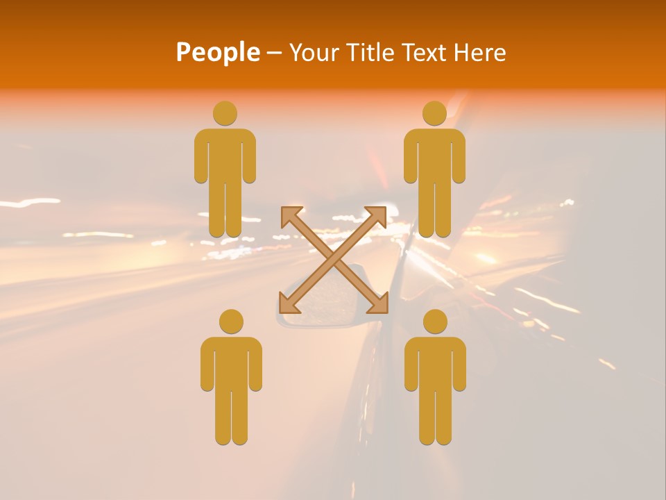 Road Destination Blurred PowerPoint Template