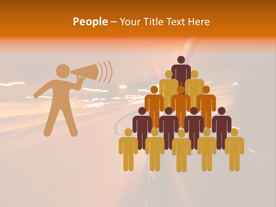 Road Destination Blurred PowerPoint Template