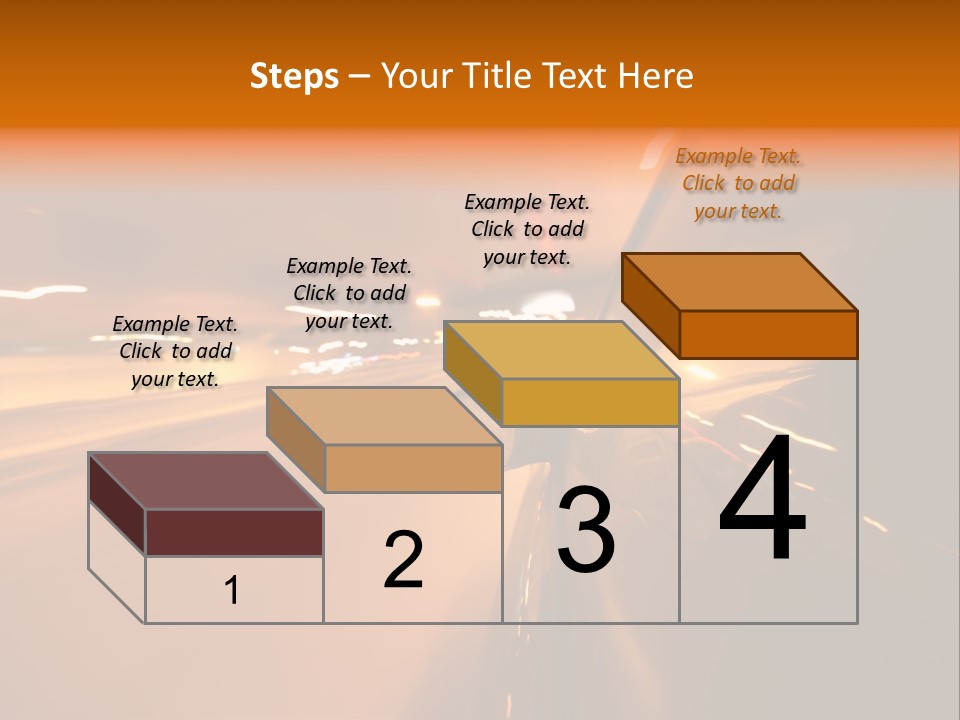Road Destination Blurred PowerPoint Template